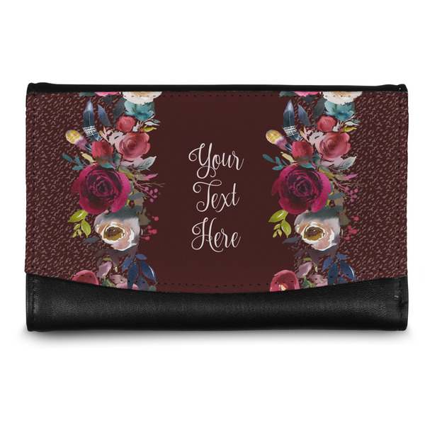 Custom Boho Genuine Leather Women's Wallet - Small (Personalized)