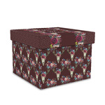 Boho Gift Box with Lid - Canvas Wrapped - Medium (Personalized)