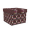 Boho Gift Boxes with Lid - Canvas Wrapped - Medium - Front/Main