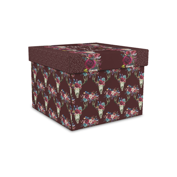 Custom Boho Gift Box with Lid - Canvas Wrapped - Small (Personalized)