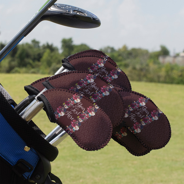 Custom Boho Golf Club Iron Cover - Set of 9 (Personalized)