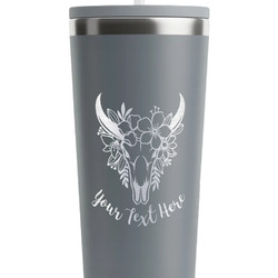 Boho RTIC Everyday Tumbler with Straw - 28oz - Grey - Single-Sided (Personalized)