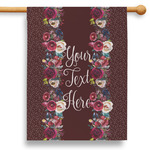 Boho 28" House Flag - Single Sided (Personalized)