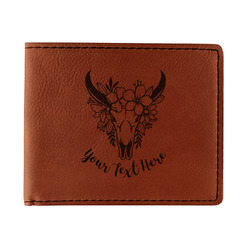 Boho Leatherette Bifold Wallet - Double Sided (Personalized)
