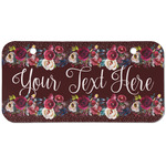 Boho Mini/Bicycle License Plate (2 Holes) (Personalized)