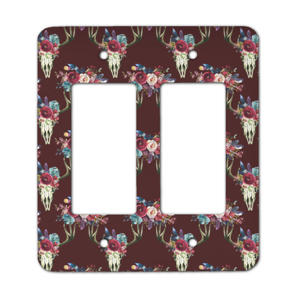 Custom Boho Rocker Style Light Switch Cover - Two Switch