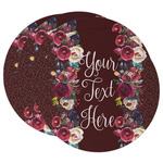 Boho Round Paper Coasters w/ Name or Text