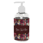 Boho Plastic Soap / Lotion Dispenser (8 oz - Small - White) (Personalized)