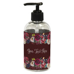 Boho Plastic Soap / Lotion Dispenser (8 oz - Small - Black) (Personalized)