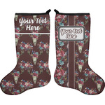 Boho Holiday Stocking - Double-Sided - Neoprene (Personalized)