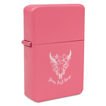 Boho Windproof Lighter - Pink - Single Sided & Lid Engraved (Personalized)