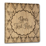 Boho Wood 3-Ring Binder - 1" Letter Size (Personalized)