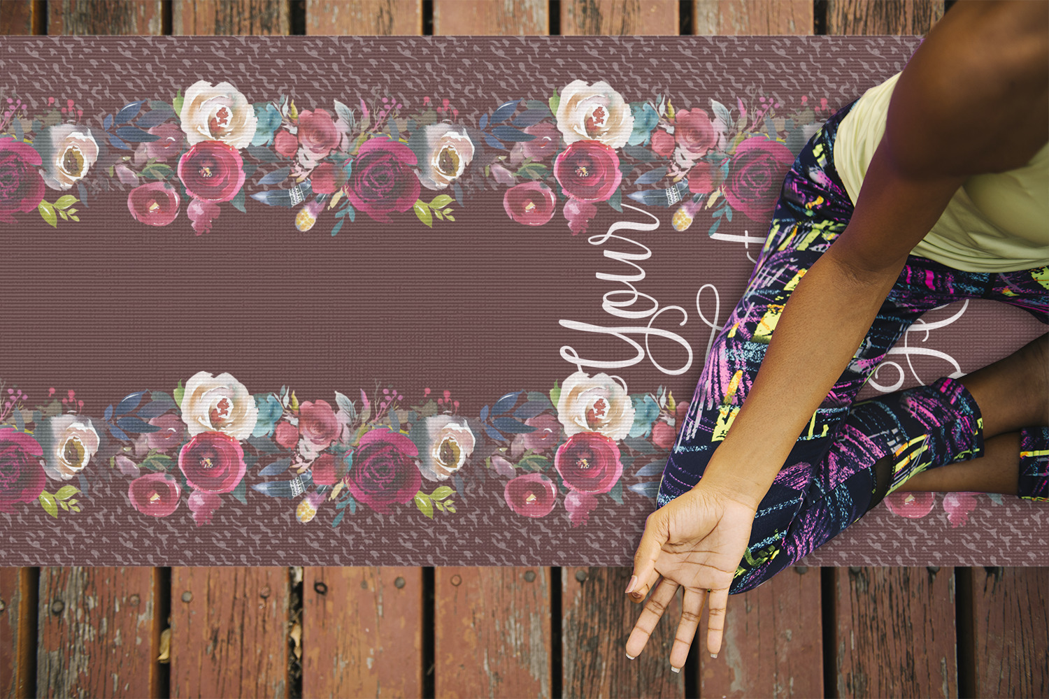 Custom Boho Yoga Mat (Personalized)