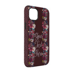 Boho iPhone Case - Rubber Lined - iPhone 14 Pro (Personalized)