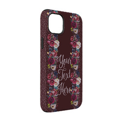 Boho iPhone Case - Rubber Lined - iPhone 14 Pro (Personalized)