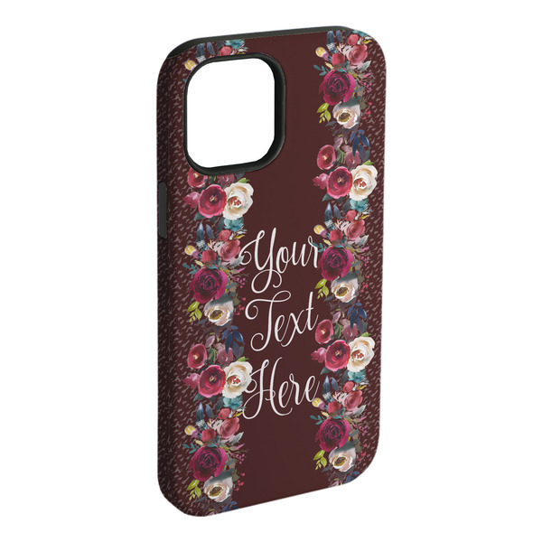 Custom Boho iPhone Case - Rubber Lined - iPhone 15 Plus (Personalized)