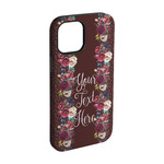 Boho iPhone Case - Rubber Lined - iPhone 15 Pro (Personalized)