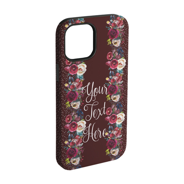 Custom Boho iPhone Case - Rubber Lined - iPhone 15 Pro (Personalized)