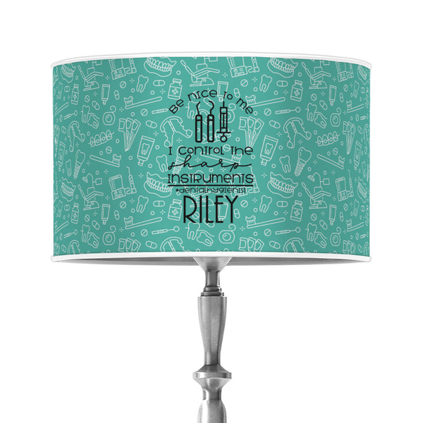 Custom Dental Hygienist 12" Drum Lamp Shade - Poly-film (Personalized)