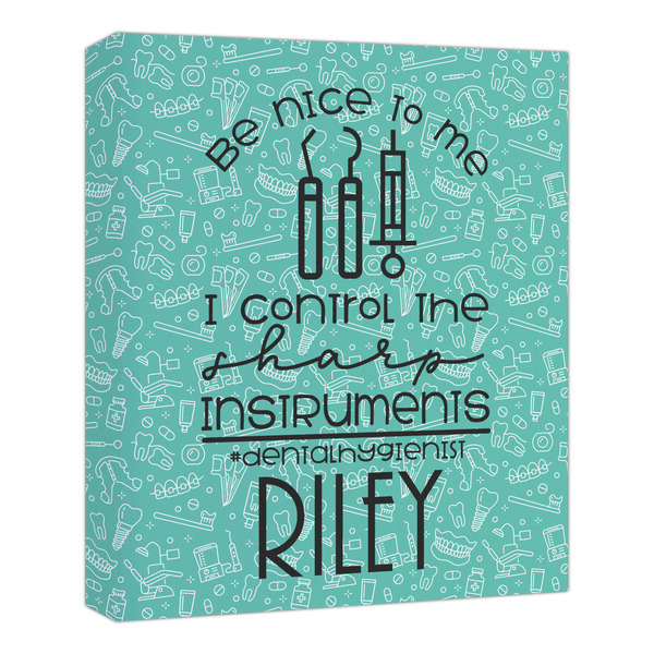 Custom Dental Hygienist Canvas Print - 20x24 (Personalized)