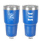 Dental Hygienist 30 oz Stainless Steel Ringneck Tumbler - Blue - Double Sided - Front & Back