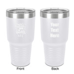 Dental Hygienist 30 oz Stainless Steel Tumbler - White - Double-Sided (Personalized)