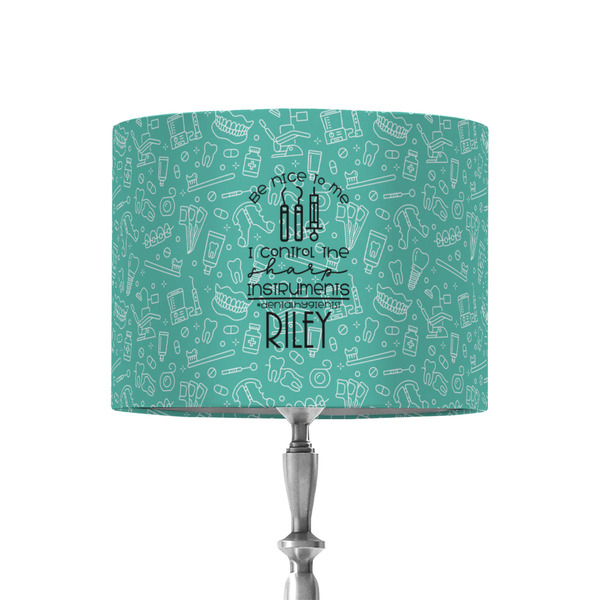 Custom Dental Hygienist 8" Drum Lamp Shade - Fabric (Personalized)