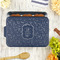 Dental Hygienist Aluminum Baking Pan - Navy Lid - LIFESTYLE