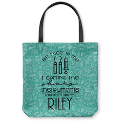 Dental Hygienist Canvas Tote Bag - Small - 13"x13" (Personalized)