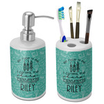 Dental Hygienist Ceramic Bathroom Accessories Set (Personalized)