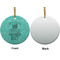 Dental Hygienist Ceramic Flat Ornament - Circle Front & Back (APPROVAL)