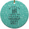 Dental Hygienist Ceramic Flat Ornament - Circle (Front)