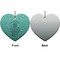 Dental Hygienist Ceramic Flat Ornament - Heart Front & Back (APPROVAL)