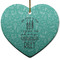 Dental Hygienist Ceramic Flat Ornament - Heart (Front)