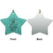 Dental Hygienist Ceramic Flat Ornament - Star Front & Back (APPROVAL)