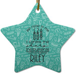 Dental Hygienist Star Ceramic Ornament w/ Name or Text