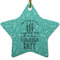 Dental Hygienist Ceramic Flat Ornament - Star (Front)