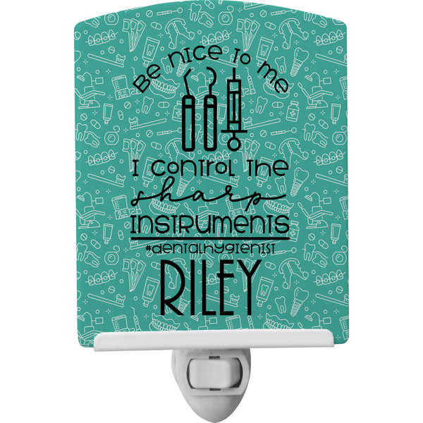 Custom Dental Hygienist Ceramic Night Light (Personalized)