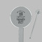 Dental Hygienist Clear Plastic 7" Stir Stick - Round - Closeup