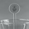 Dental Hygienist Clear Plastic 7" Stir Stick - Round - Main