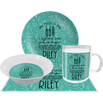 Dental Hygienist Dinner Set - Single 4 Pc Setting w/ Name or Text