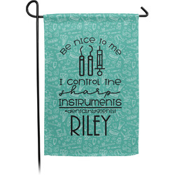 Dental Hygienist Small Garden Flag - Double Sided w/ Name or Text