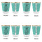 Dental Hygienist Glass Shot Glass - with gold rim - Set of 4 - APPROVAL