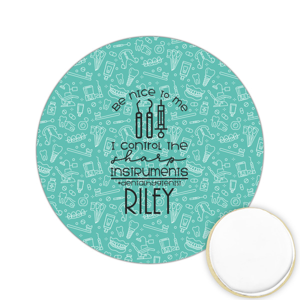 Custom Dental Hygienist Printed Cookie Topper - 2.15" (Personalized)