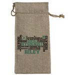 Dental Hygienist Large Burlap Gift Bag - Front (Personalized)