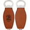 Dental Hygienist Leather Bar Bottle Opener - Front and Back (single sided)