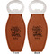 Dental Hygienist Leather Bar Bottle Opener - Front and Back