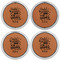 Dental Hygienist Leather Coaster Set of 4