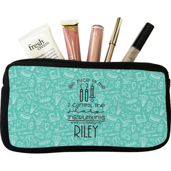 Custom Dental Hygienist Makeup / Cosmetic Bag (Personalized)