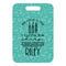 Dental Hygienist Metal Luggage Tag - Front Without Strap